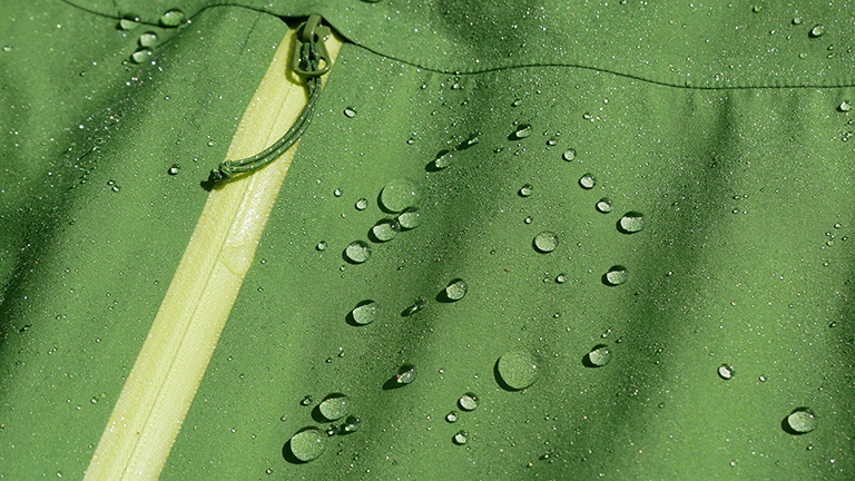 Water-Repellent Finish on fabrics