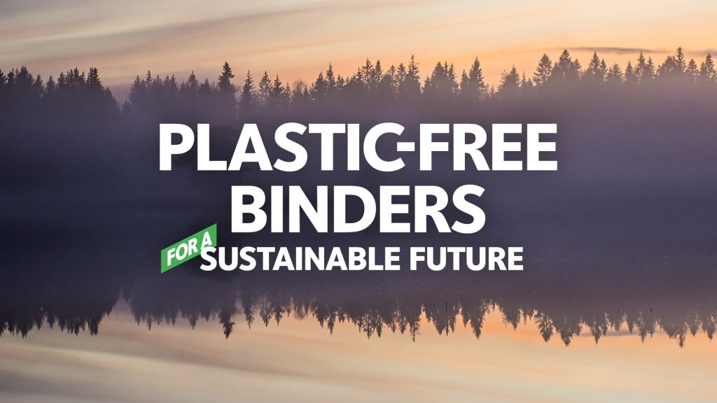 Biobased and plastic-free binders, for a sustainable future